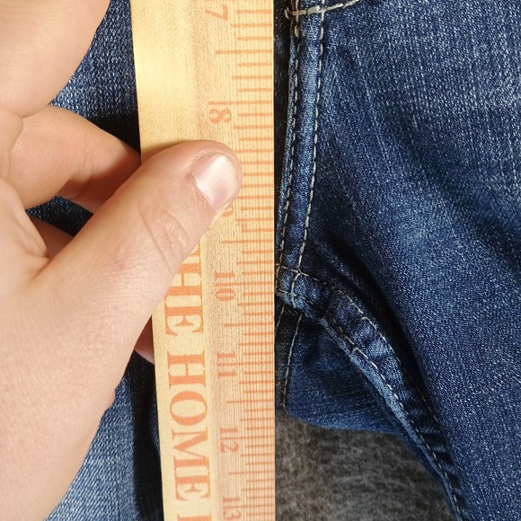 Wrangler Mid Rise Straight Leg Jeans Womens 17/18x34 Medium Wash Blue - Picture 7 of 11